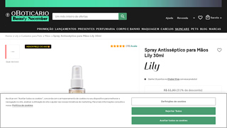Experimente O Spray Antissptico Lily Quase De Graa Com Nova Promoo Da O Boticrio!